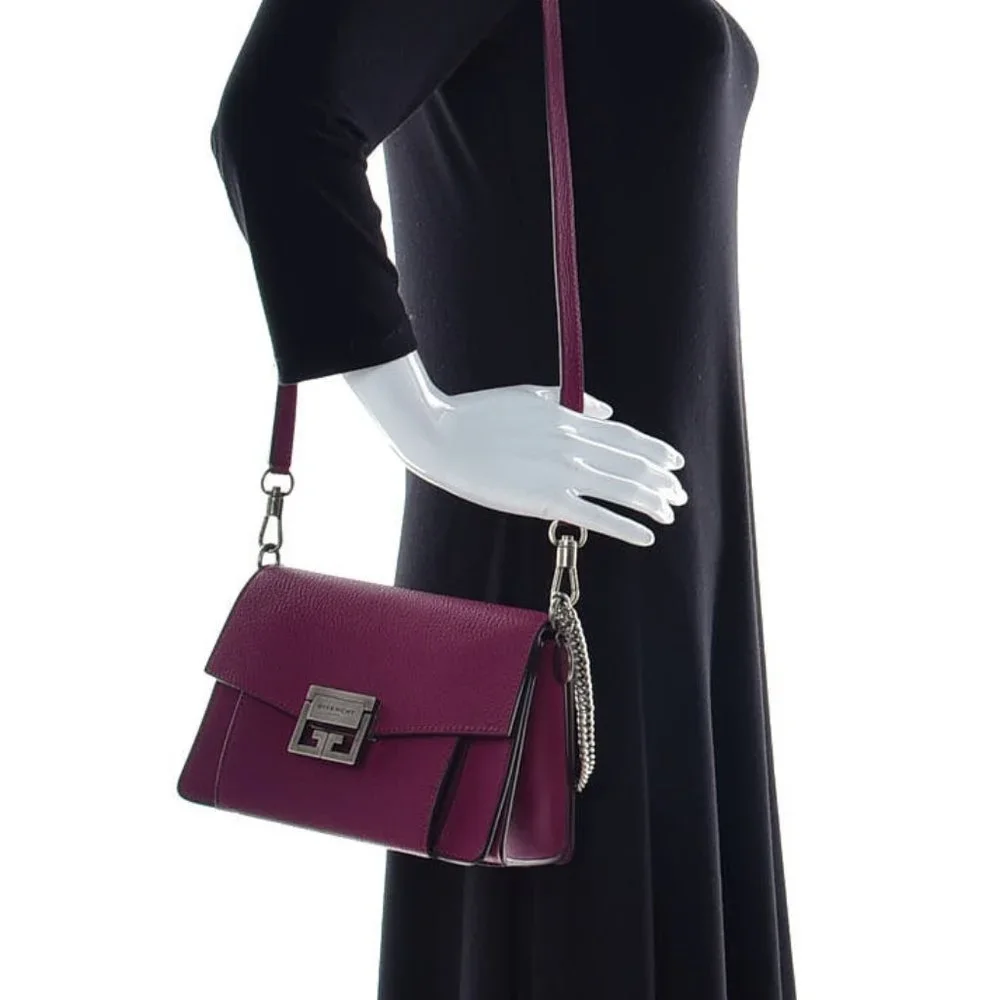 Givenchy GV3 Small Goatskin Shoulder Bag Orchid